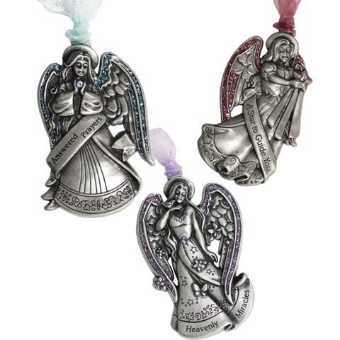 Gloria Duchin 7061 6 Piece Whispering Secrets of Angels Ornament Set