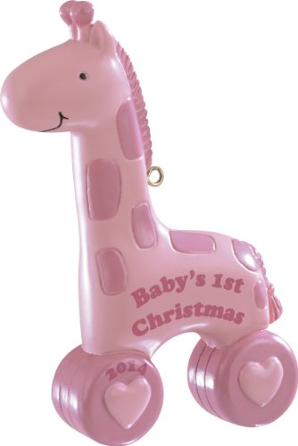Baby Girl’s 1st Christmas Giraffe 2014 Carlton Heirloom Ornament