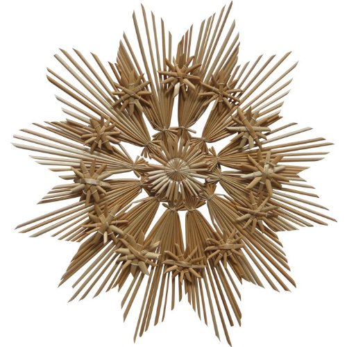 Christmas Straw Ornament – Large Star Style # B, 11 inches