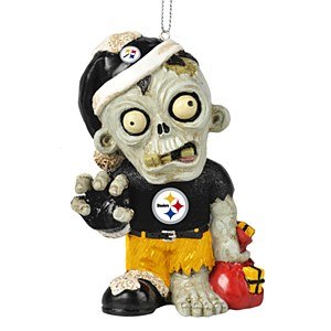 Pittsburgh Steelers NFL Zombie Christmas Ornament