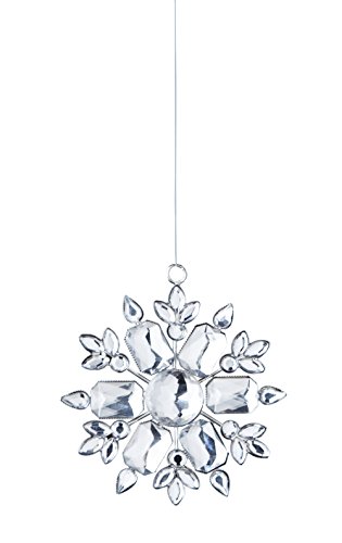Sage & Co. XAO10814CL Acrylic Jewel Snowflake Ornament