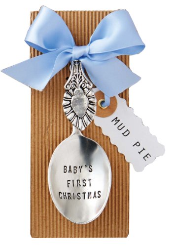 Mud Pie Baby First Christmas Spoon Ornament, Boys