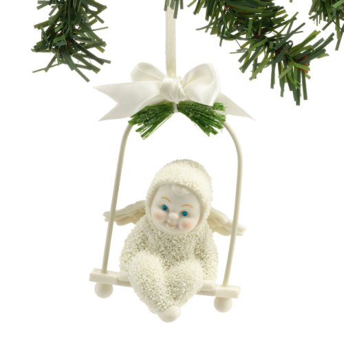 Snowbabies Heavenly Swing Ornament, 3.5-Inch