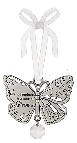 A Granddaughter Is a Blessing – Beautiful Blessing Butterfly Ornament by Ganz