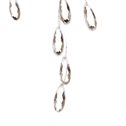 Koyal Wholesale Crystal Teardrop Deco Rope Garland, 60-Inch