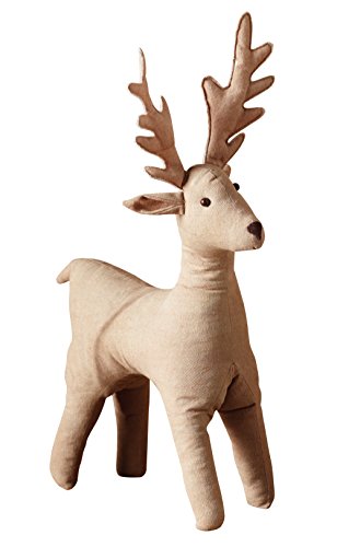 Sage & Co. XAO11339NA Burlap Deer Ornament