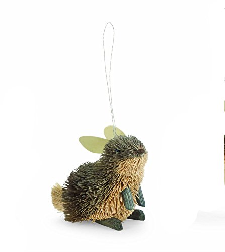 Mud Pie Bunny Bottle Brush Ornament