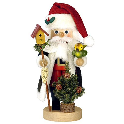 0-617 – Christian Ulbricht Nutcracker – Santa with Bird – 15.5″”H x 7.5″”W x 7.5″”D