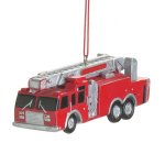 Red Firetruck Fire Engine Ornament Midwest