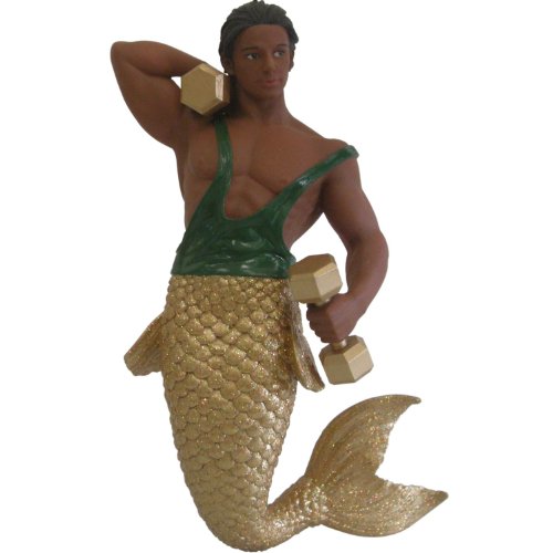 December Diamonds Biceps Merman Ornament