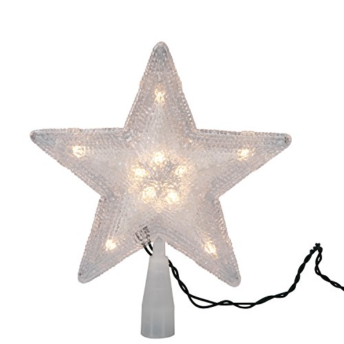 Darice 6202-111 10-Light 5-Point Star Tree Top Ornament