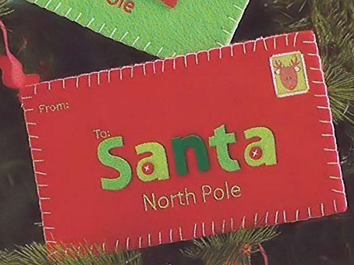 Mud Pie Christmas Letter to Santa Keepsake Ornament (red)