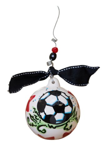 Glory Haus Soccer Ball Ornament, 4 by 4-Inch