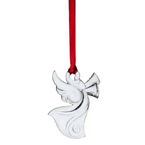 Orrefors Holly Days Angel Ornament