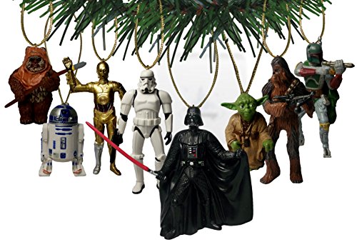 Disney’s “Star Wars” Holiday Ornament Set- (8) PVC Figure Ornaments Included – Limited Availability