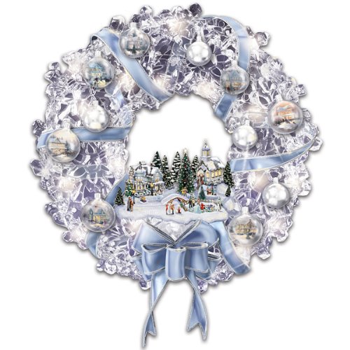 Thomas Kinkade Holiday Brilliance Crystal Wreath