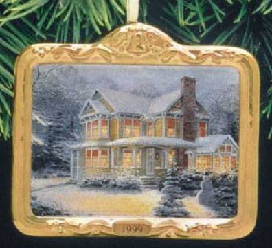 Hallmark Keepsake Ornament – Victorian Christmas III 3rd in Series by Thomas Kinkade, Painter of Light 1999 (QX6407)