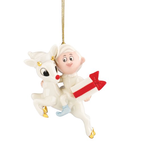 Lenox Rudolph and Hermey Ornament
