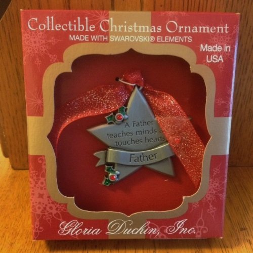 Gloria Duchin Father Teaches Ornament