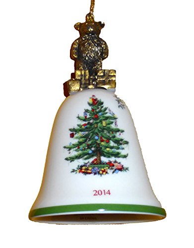 Spode Christmas Tree 2014 Annual Teddy Bear Bell Ornament