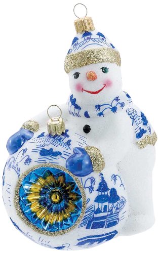 David Strand Kurt Adler Deck the Halls Crown Sparkle Ornament, 5.7-Inch