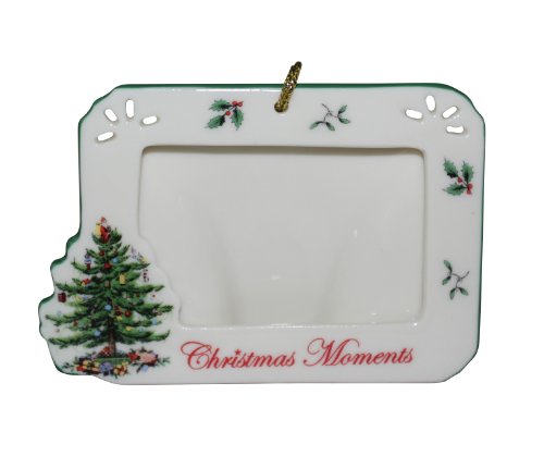 Spode Christmas Tree Pierced Photo Frame Ornament