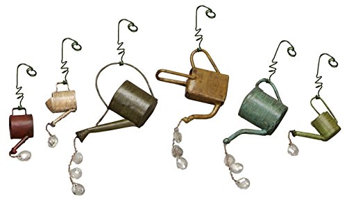Primitives By Kathy Miniature Vintage Spring Garden Watering Can Ornaments 18584