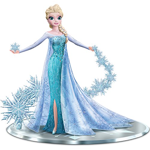 Disney FROZEN Elsa the Snow Queen with Swarovski Crystals: Let It Go Figurine by The Hamilton Collection