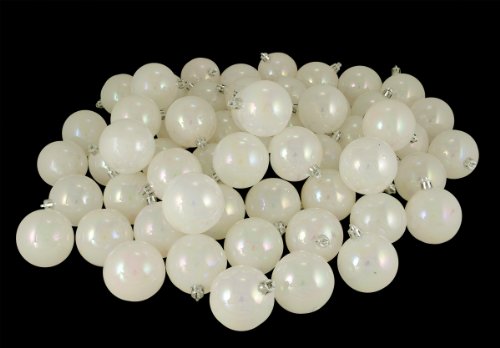 Vickerman Ball Ornament, 80mm, White