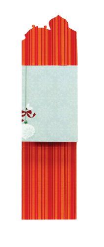 CR Gibson Christmas Magnetic Mini Notes, Sugar Frost – 75 Sheet Pad