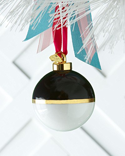 kate spade new york Be Merry Be Bright Ornament, Black/White