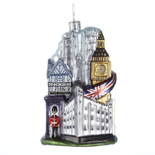 Kurt Adler 5-Inch Glass “London City” Ornament