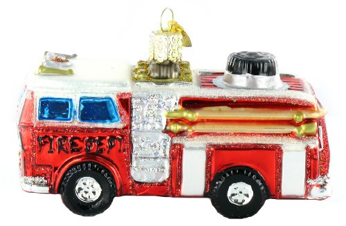 Old World Christmas Glass Ornament – Fire Truck