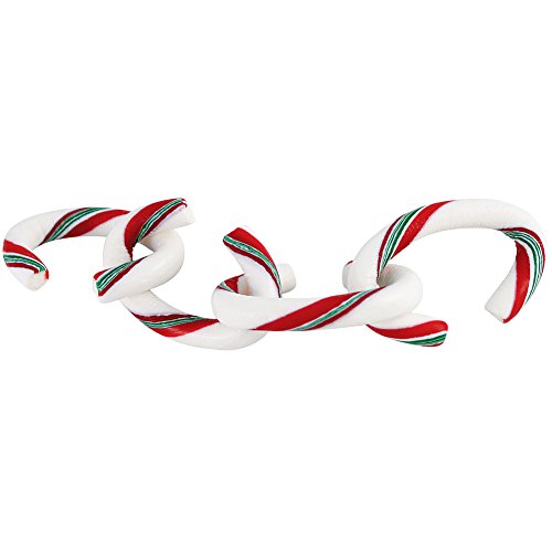 Linkydoodles, Christmas Candy Cane Tree Garland Decoration. Red, White & Green Peppermint, a Holiday Tradition. Also Great for Napkin Rings and Ornament Hangers. 28 Pcs of Links to Decorate Your Home for Parties, Santa Claus or Any Holiday Celebration.