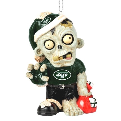 New York Jets NFL Zombie Christmas Ornament