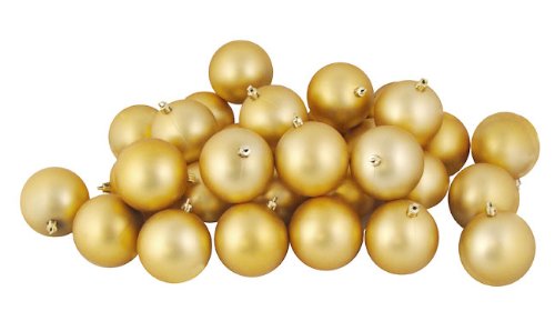 Vickerman Matte Ball, Includes 60 Per Box, 2.4-Inch, Luxe Gold