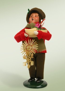 Boy with Straw Ornament Figurine