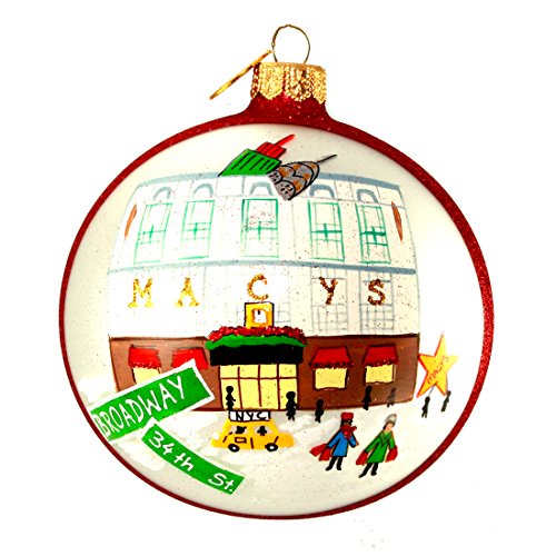 Michael Storrings Landmark Creations 2013 Macy’s Custom Storefront 4″ Ball Holiday Ornament