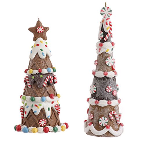 Gingerbread Tree Ornament Set of 2