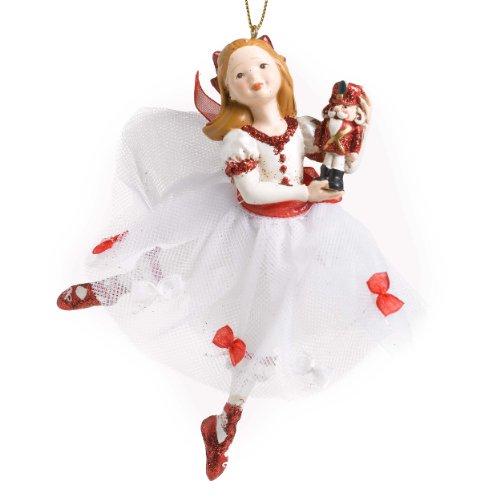 Kurt Adler 5-1/2-Inch Resin Clara Nutcracker Suite Ornament