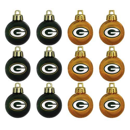 NFL Green Bay Packers Mini Ornament 12-Pack