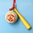 Boston Red Sox Bat and Ball Ornament