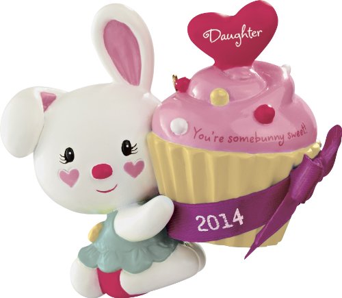 Daughter Bunny With Cupcake 2014 Carlton Heirloom Ornament