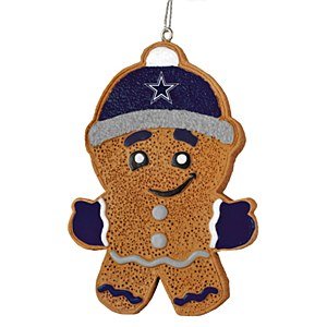 Dallas Cowboys Official NFL 3.5″ Gingerbread Man Christmas Ornament by Forever Collectibles