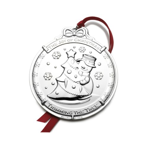 Wallace Silver-Plated Snowman Ornament, 3rd Edition