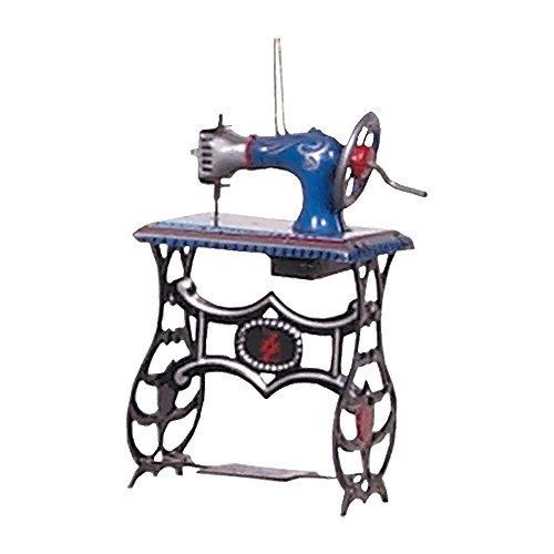 Alexander Taron Home Decoration Collectible Tin Ornament – Sewing Machine – 3″H x 2″W x 1.25″D