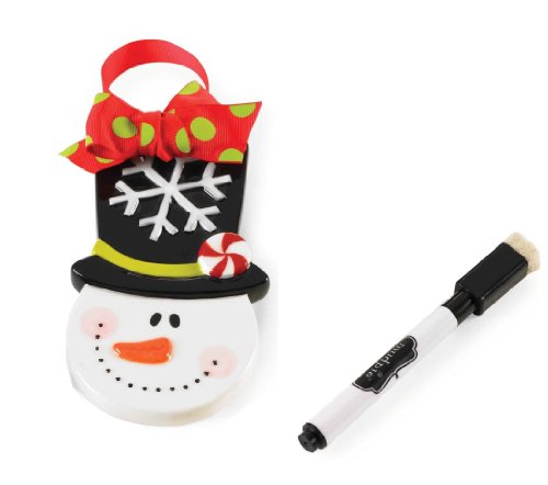 Mud Pie Ornament with Personalization, Snowman