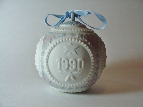 1990 LLADRO Porcelain Christmas Ball Ornament