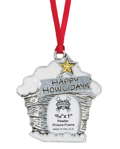 Rockin’ Doggie Pewter Ornament, Happy Howlidays/Picture