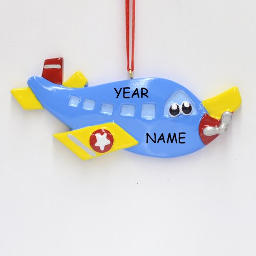 Personalized Airplane Toy Ornament